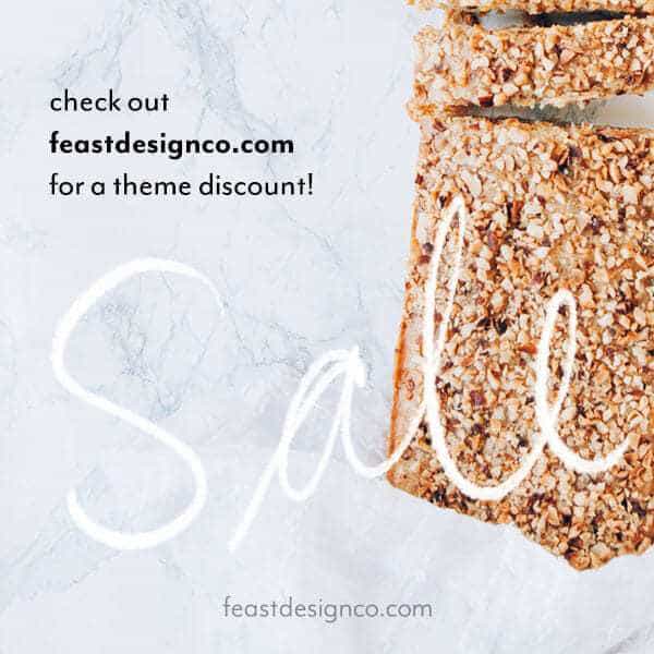 WordPress themes for food bloggers at feastdesignco.com